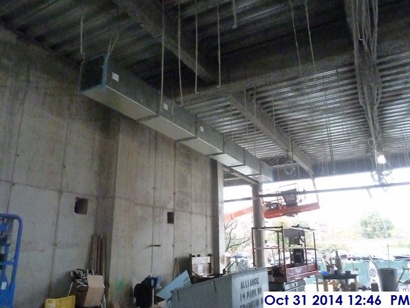 Started installing duct work at the 1st Floor Facing South-East (800x600)